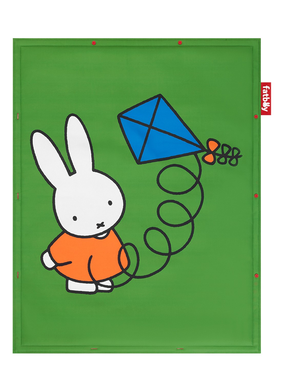 Fatboy Nijntje vloerkleed 180 x 140 cm - voorkant 3 groen