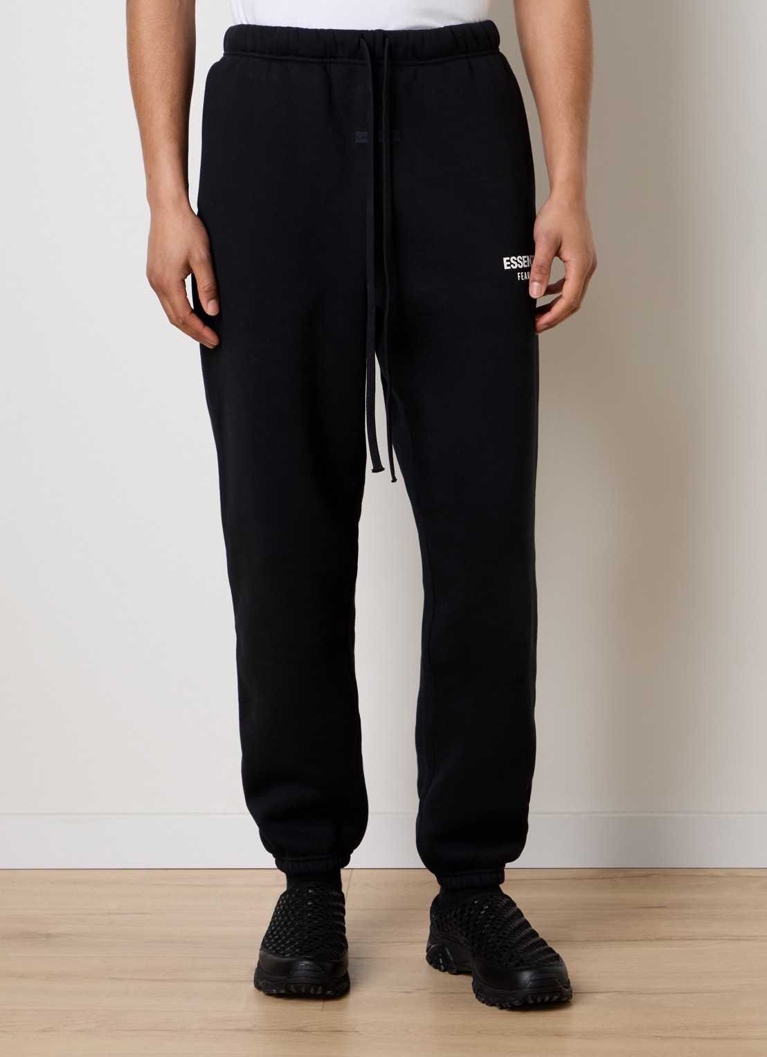 Fear of God Essentials AS25 loose fit joggingbroek met logo - detail 4 zwart