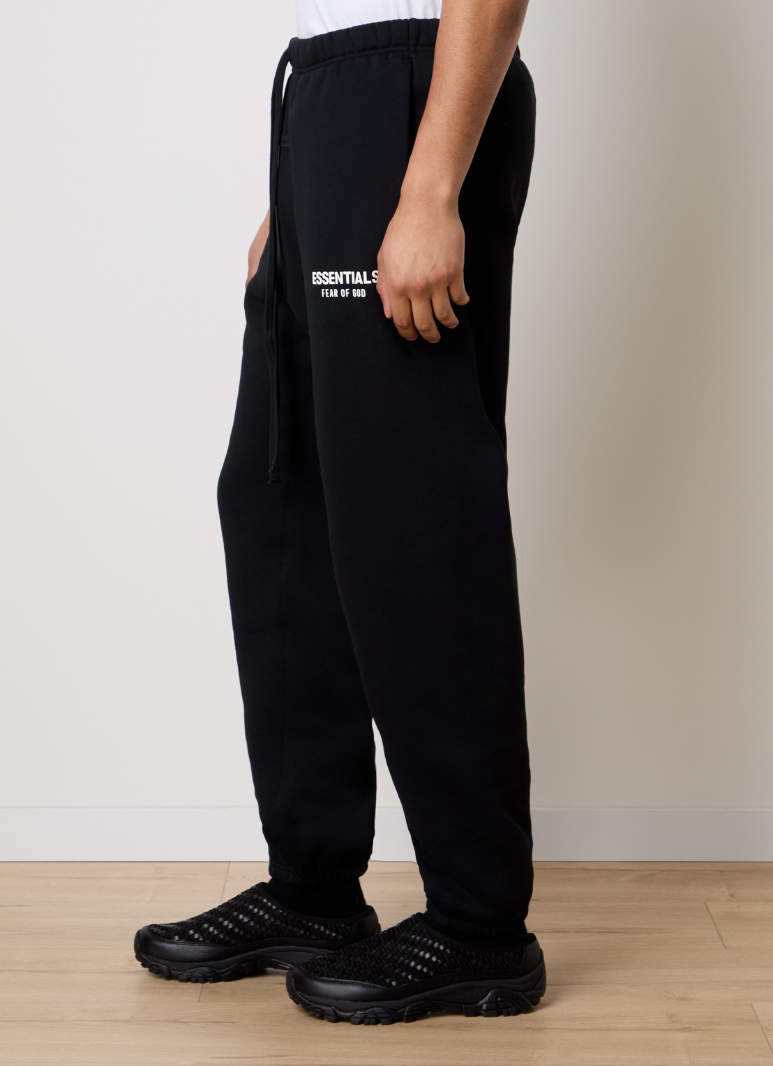 Fear of God Essentials AS25 loose fit joggingbroek met logo - detail 5 zwart