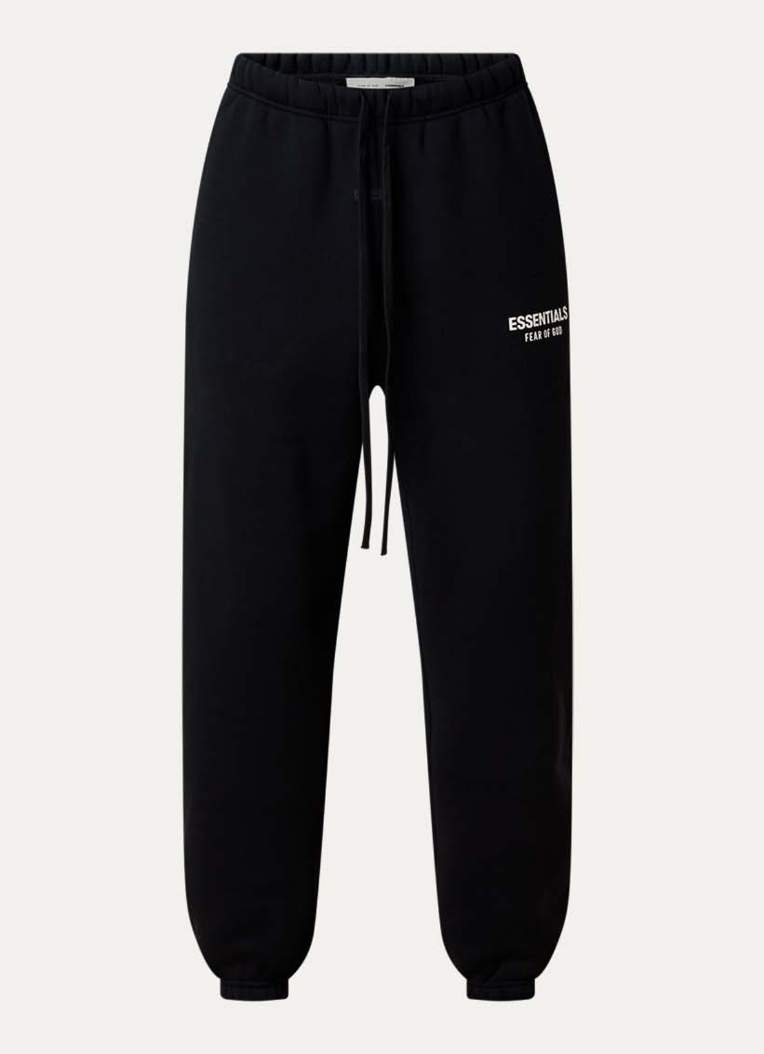 Fear of God Essentials AS25 loose fit joggingbroek met logo - voorkant 2 zwart