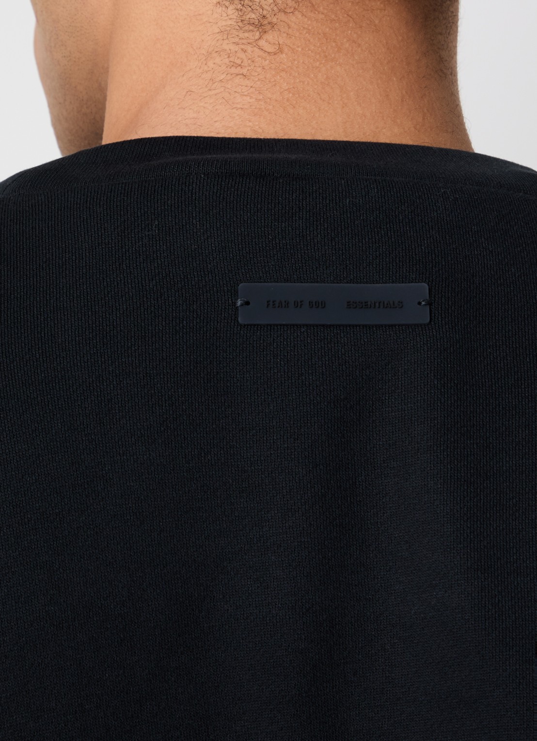 Fear of God Essentials AS25 sweater met flock logoprint - detail 5 zwart