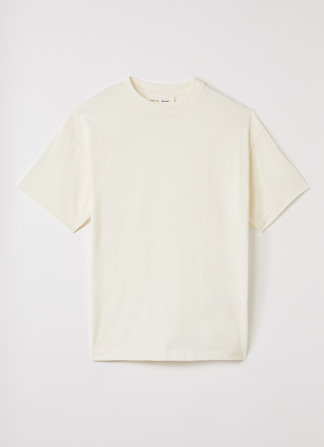 Fear of God Essentials Essential T-shirt met ronde hals - voorkant ivoor