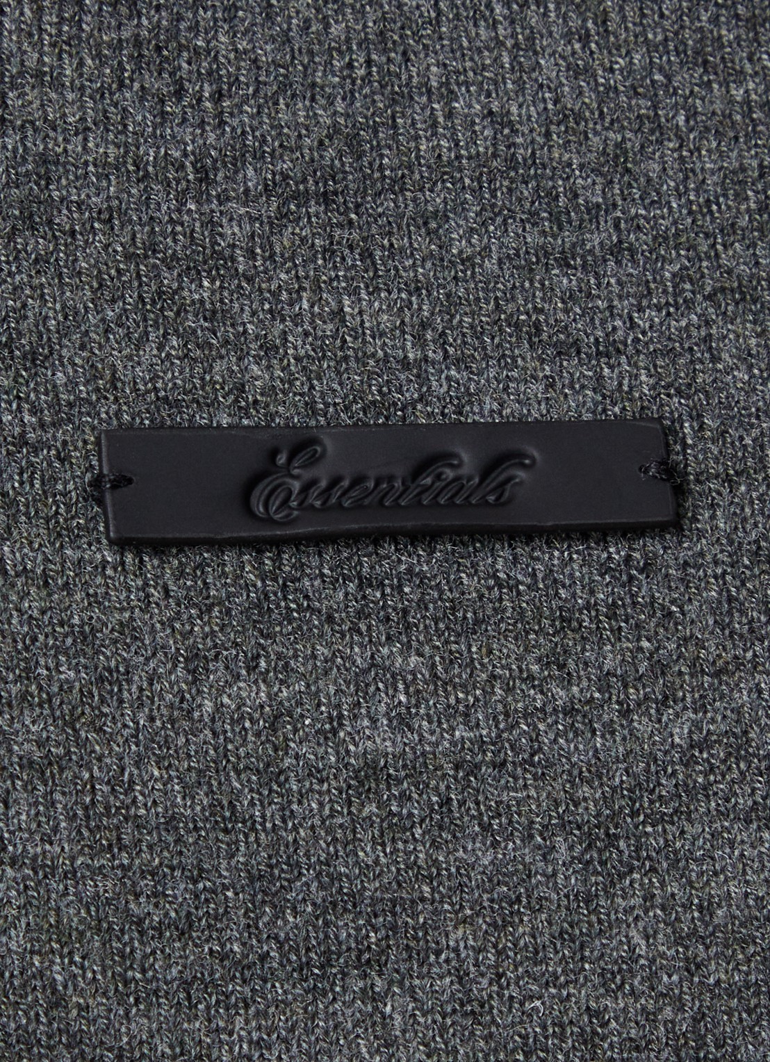 Fear of God Essentials Fijngebreide pullover met ronde hals - detail 2 grijs