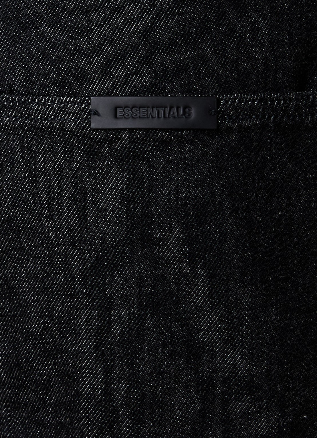 Fear of God Essentials Flared jeans met donkere wassing en backprint - detail 6 zwart