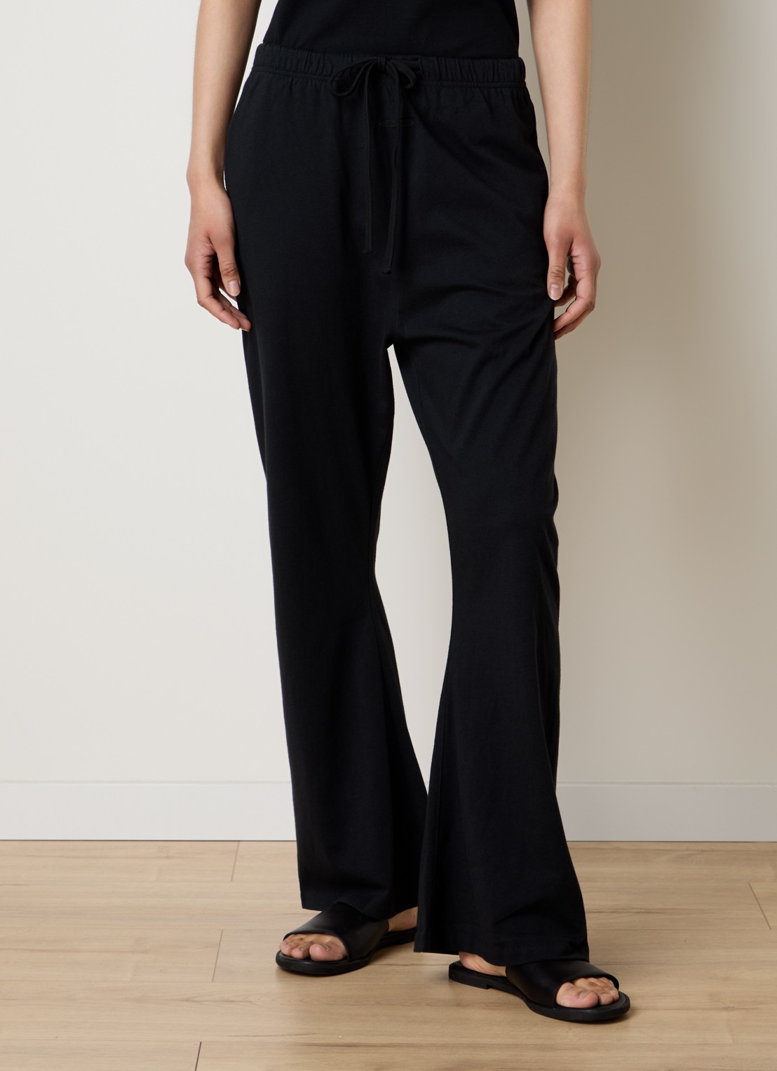 Fear of God Essentials High waist flared fit broek met steekzakken - detail 3 zwart