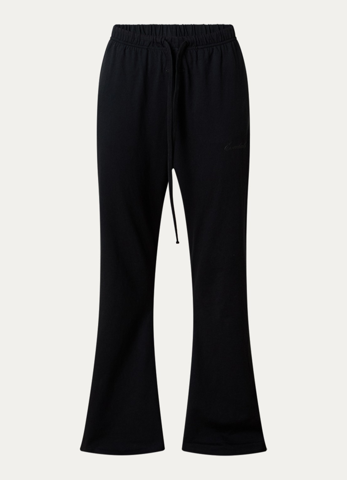 Fear of God Essentials High waist flared fit broek met steekzakken - voorkant zwart