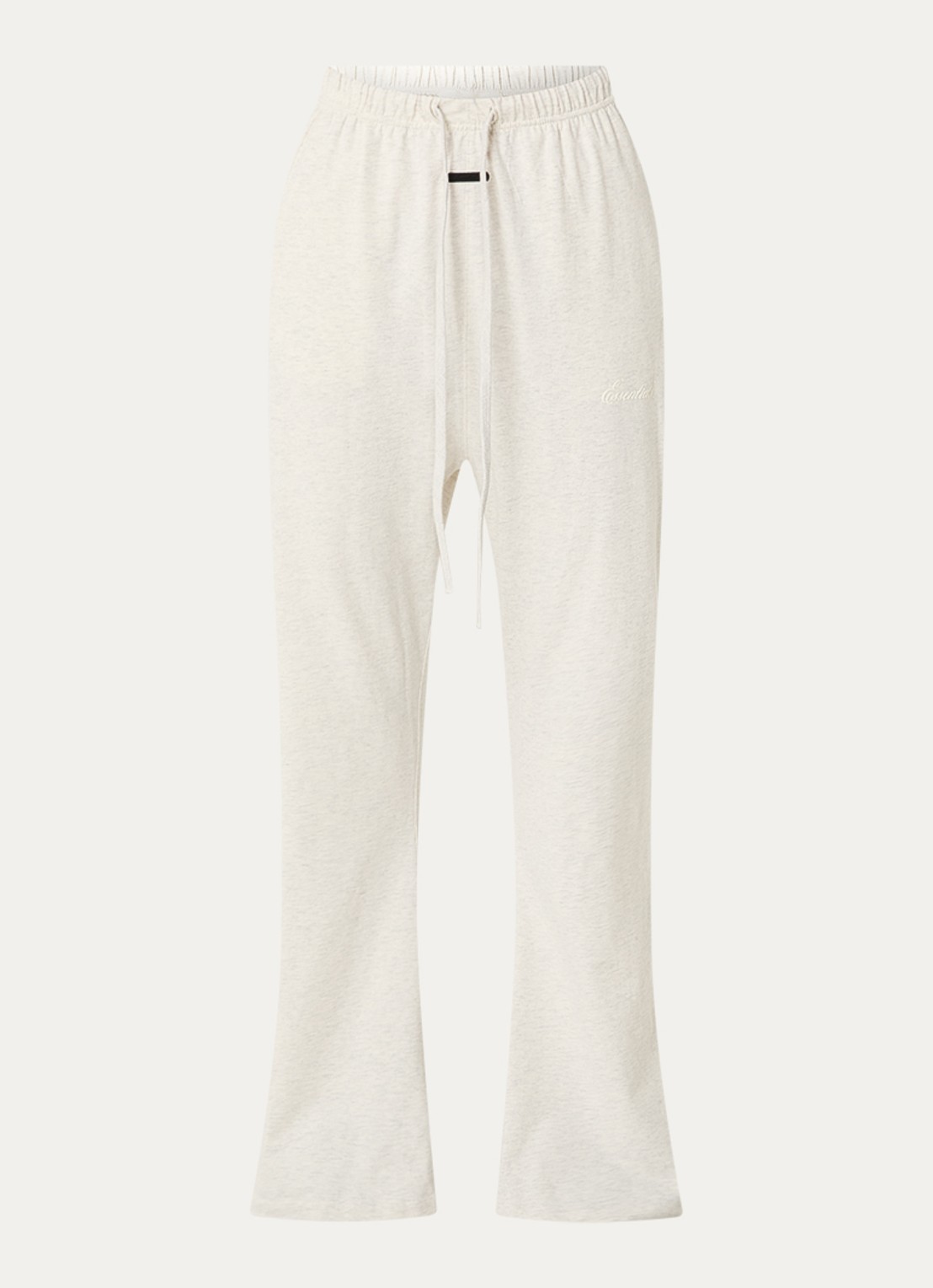 Fear of God Essentials High waist flared fit broek met steekzakken - voorkant 4 lichtgrijs
