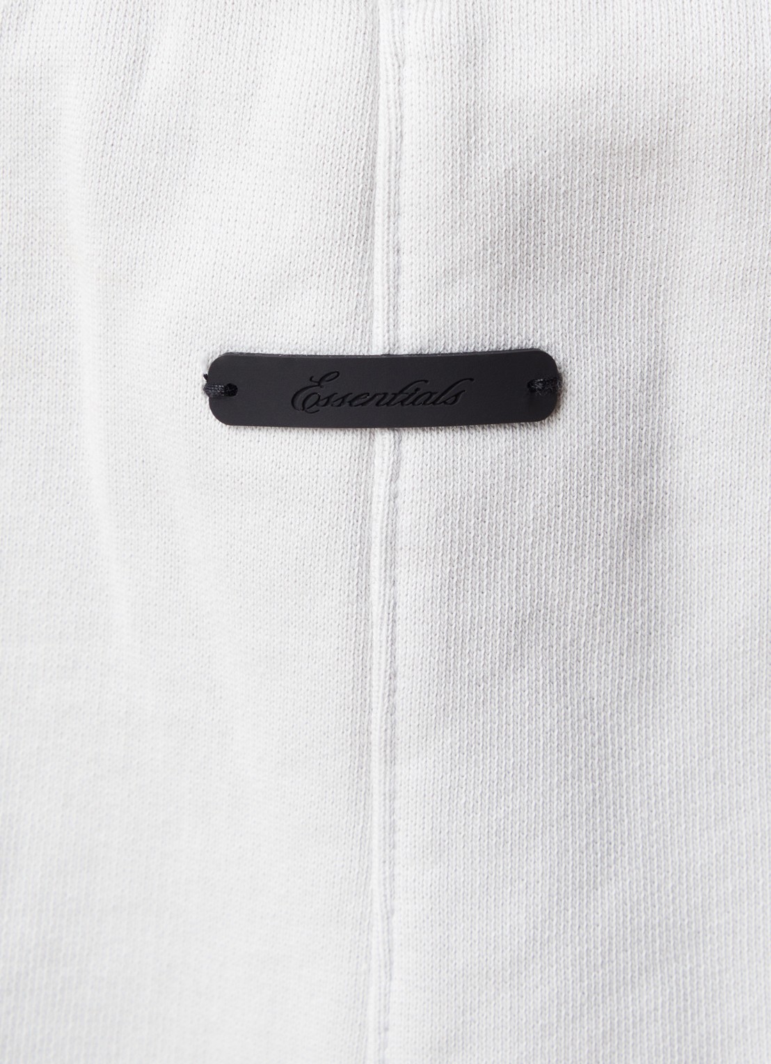 Fear of God Essentials High waist straight fit korte joggingbroek met steekzakken - detail 2 lichtblauw