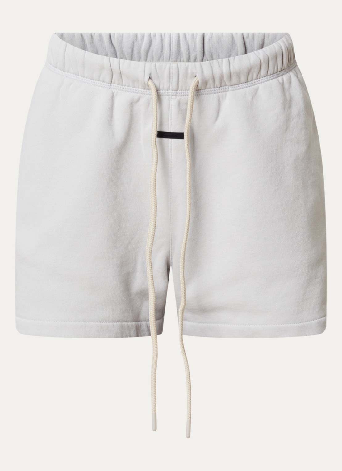 Fear of God Essentials High waist straight fit korte joggingbroek met steekzakken - voorkant 4 lichtblauw