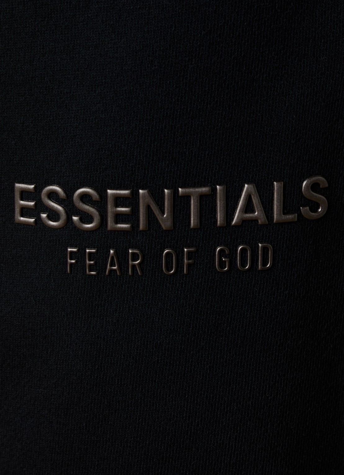 Fear of God Essentials High waist tapered fit joggingbroek met logo - detail 5 zwart