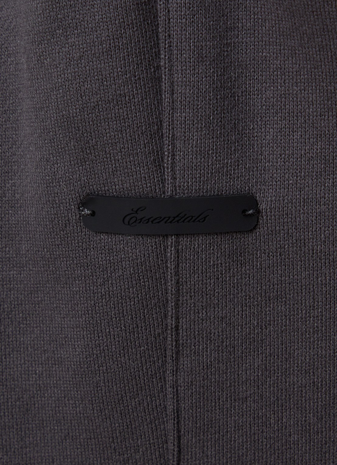Fear of God Essentials High waist wide fit joggingsbroek met steekzakken - detail 5 donkergrijs