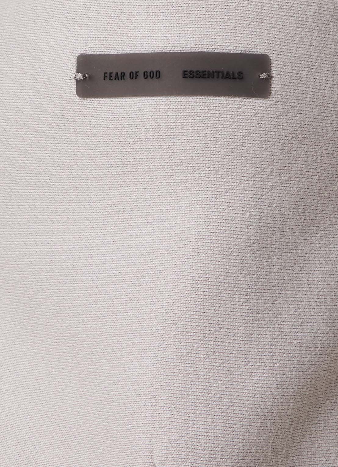 Fear of God Essentials Hoodie met flockprint - detail 6 grijs