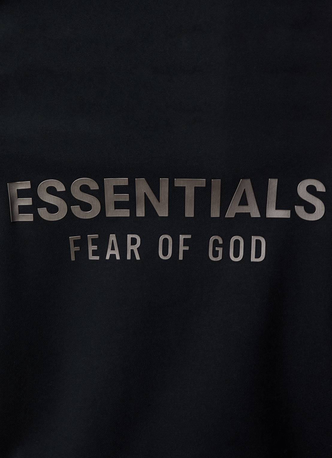 Fear of God Essentials Hoodie met gemêleerd dessin - detail 6 zwart