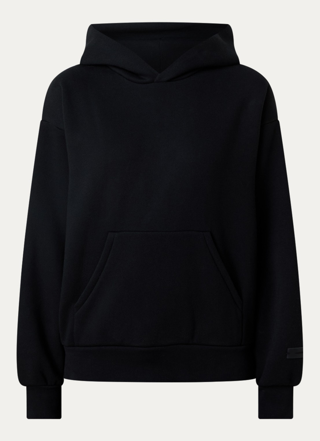 Fear of God Essentials Hoodie met gemêleerd dessin - voorkant 2 zwart