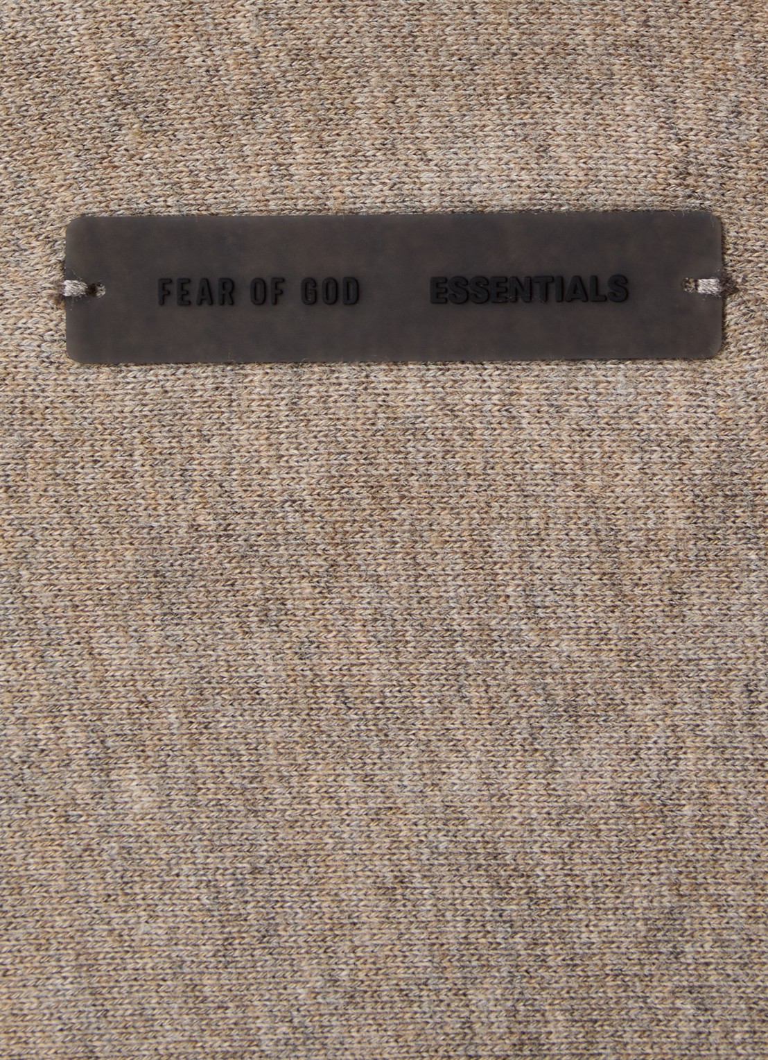Fear of God Essentials Hoodie met gemêleerd dessin - detail 4 donkerbeige