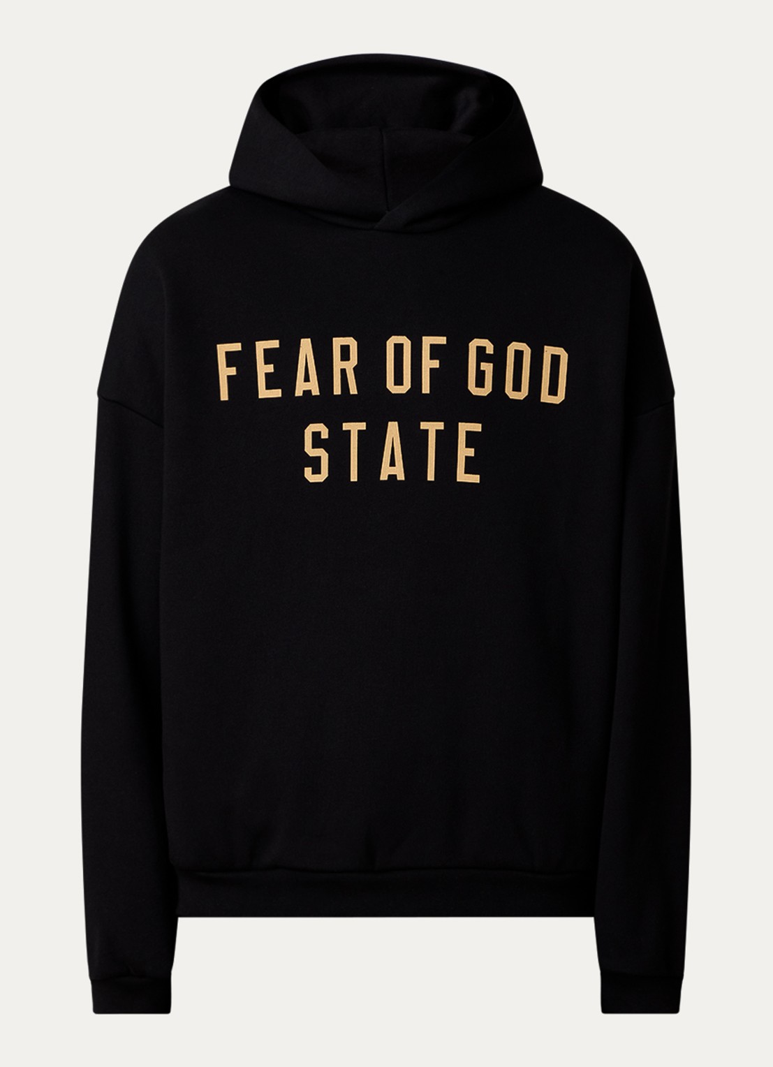 Fear of God Essentials Hoodie met logoprint - voorkant 2 zwart