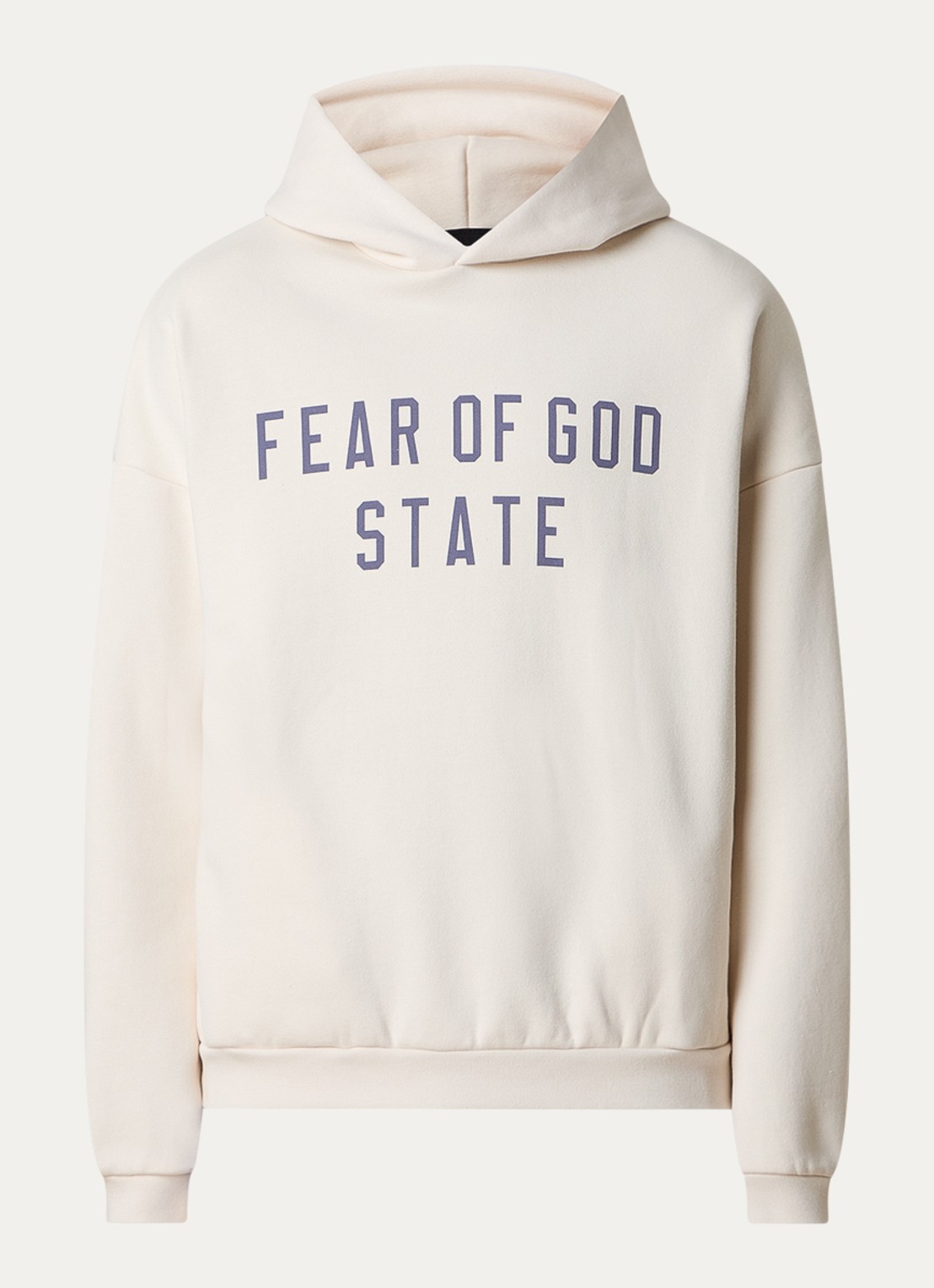 Fear of God Essentials Hoodie met logoprint - voorkant 5 creme