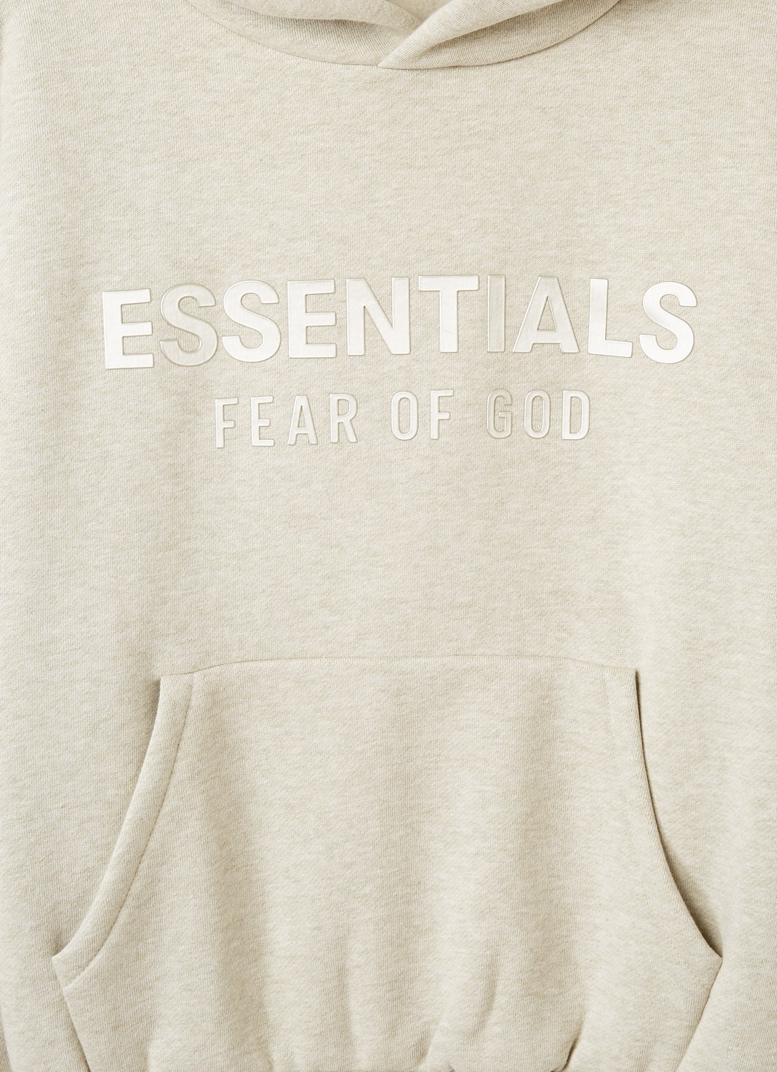 Fear of God Essentials Hoodie met logoprint - detail 3 lindegroen