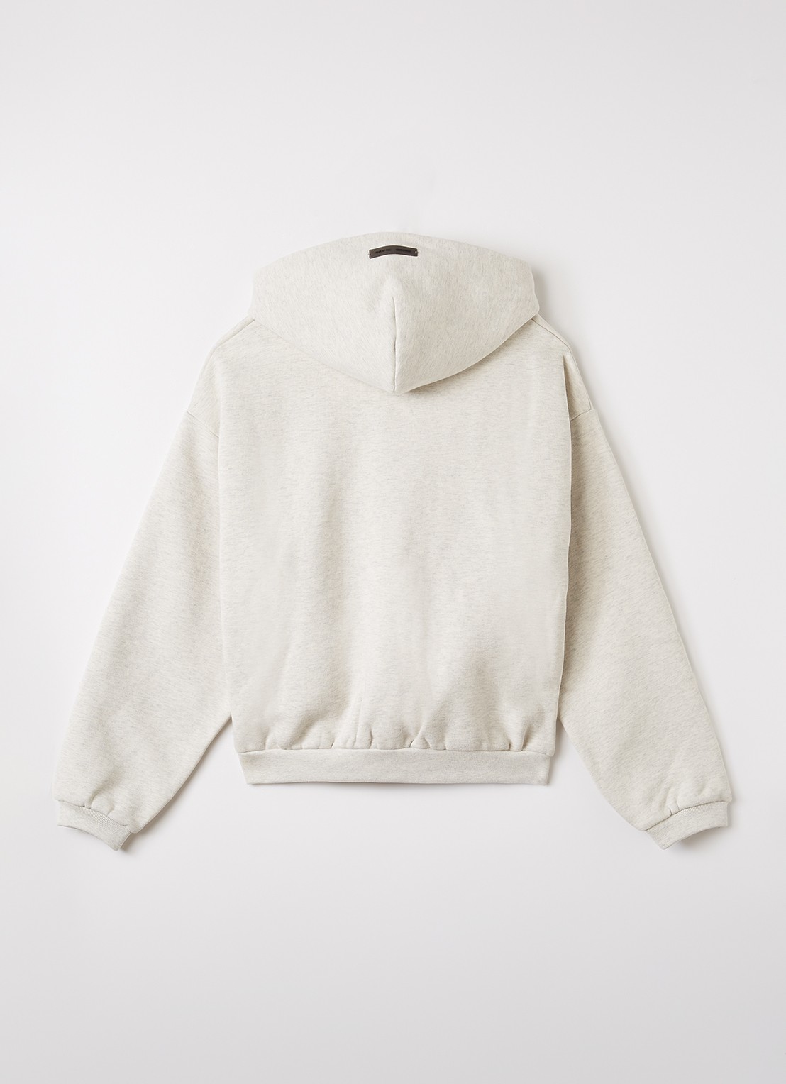 Fear of God Essentials Hoodie met logoprint - voorkant 3 grijsmele