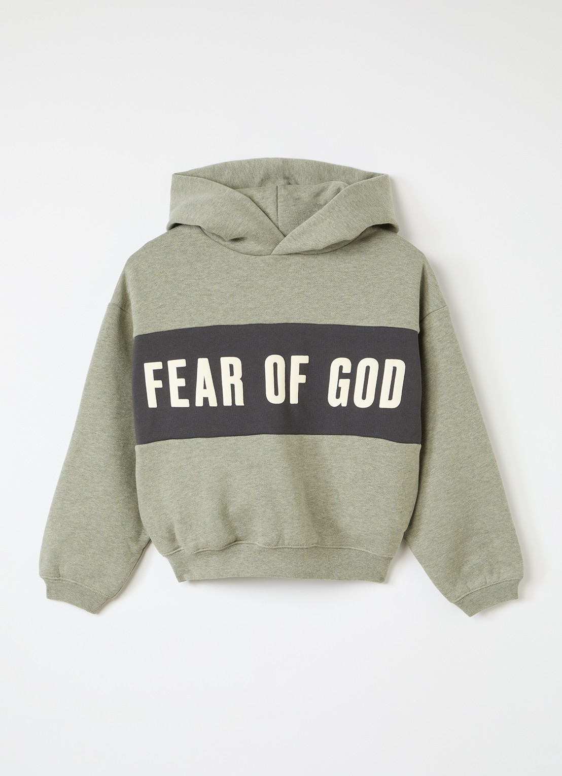Fear of God Essentials Hoodie met logoprint - voorkant grijs