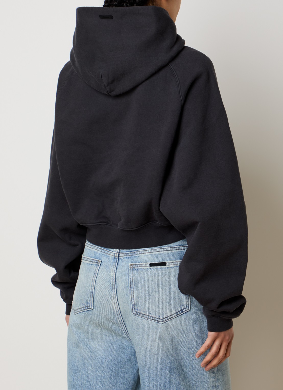 Fear of God Essentials Hoodie met logoprint - achterkant 3 antraciet