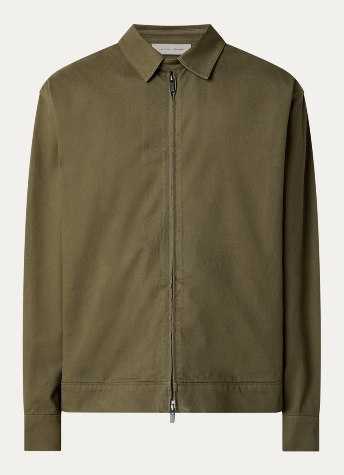 Fear of God Essentials Jack met steekzakken - voorkant bronsgroen