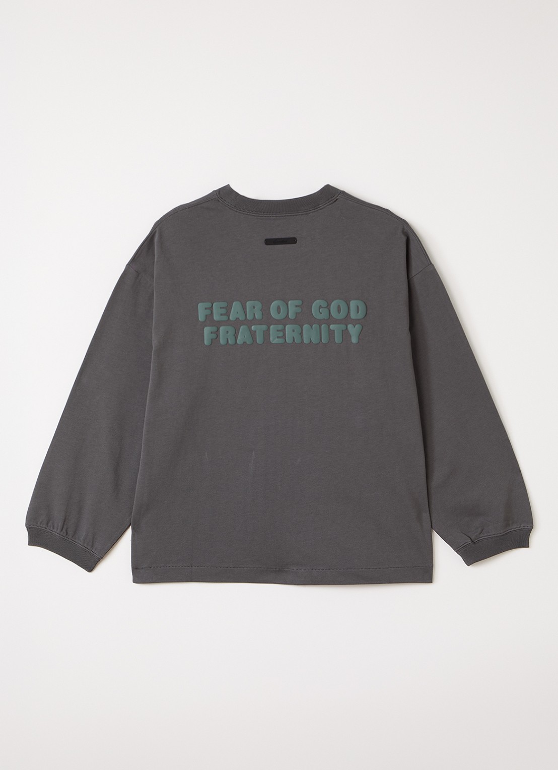 Fear of God Essentials Longsleeve met front- en backprint - voorkant 3 grijs