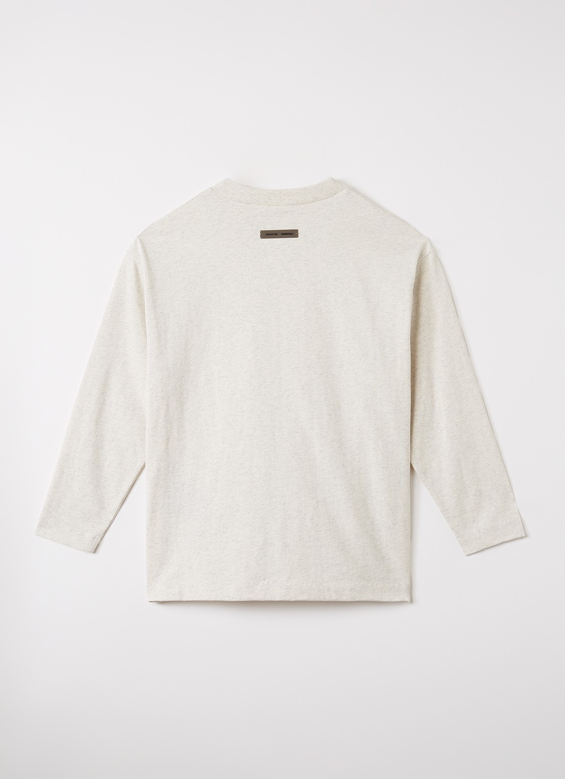 Fear of God Essentials Longsleeve met logo - voorkant 3 grijsmele