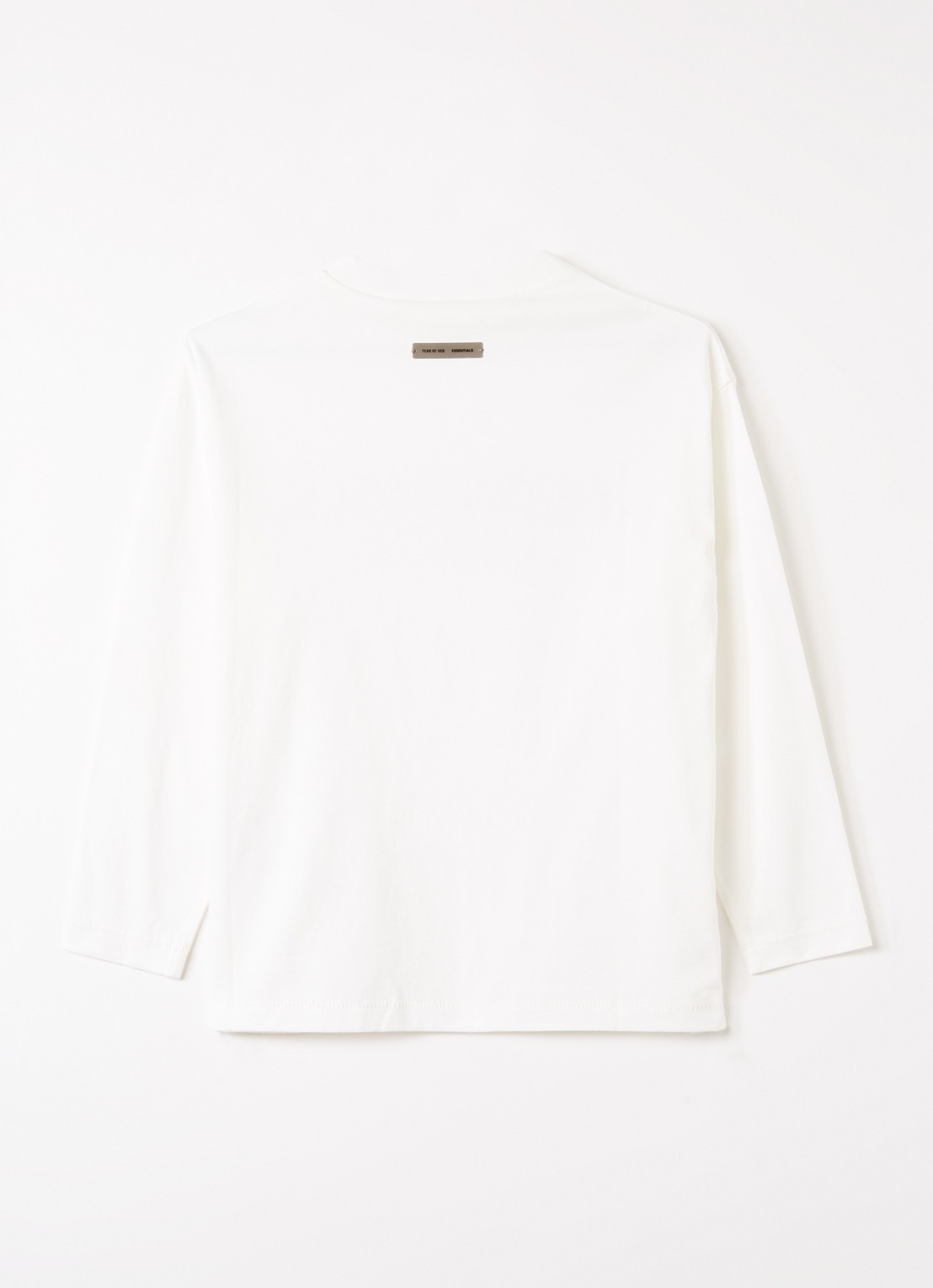 Fear of God Essentials Longsleeve met logoprint - voorkant 3 gebroken wit