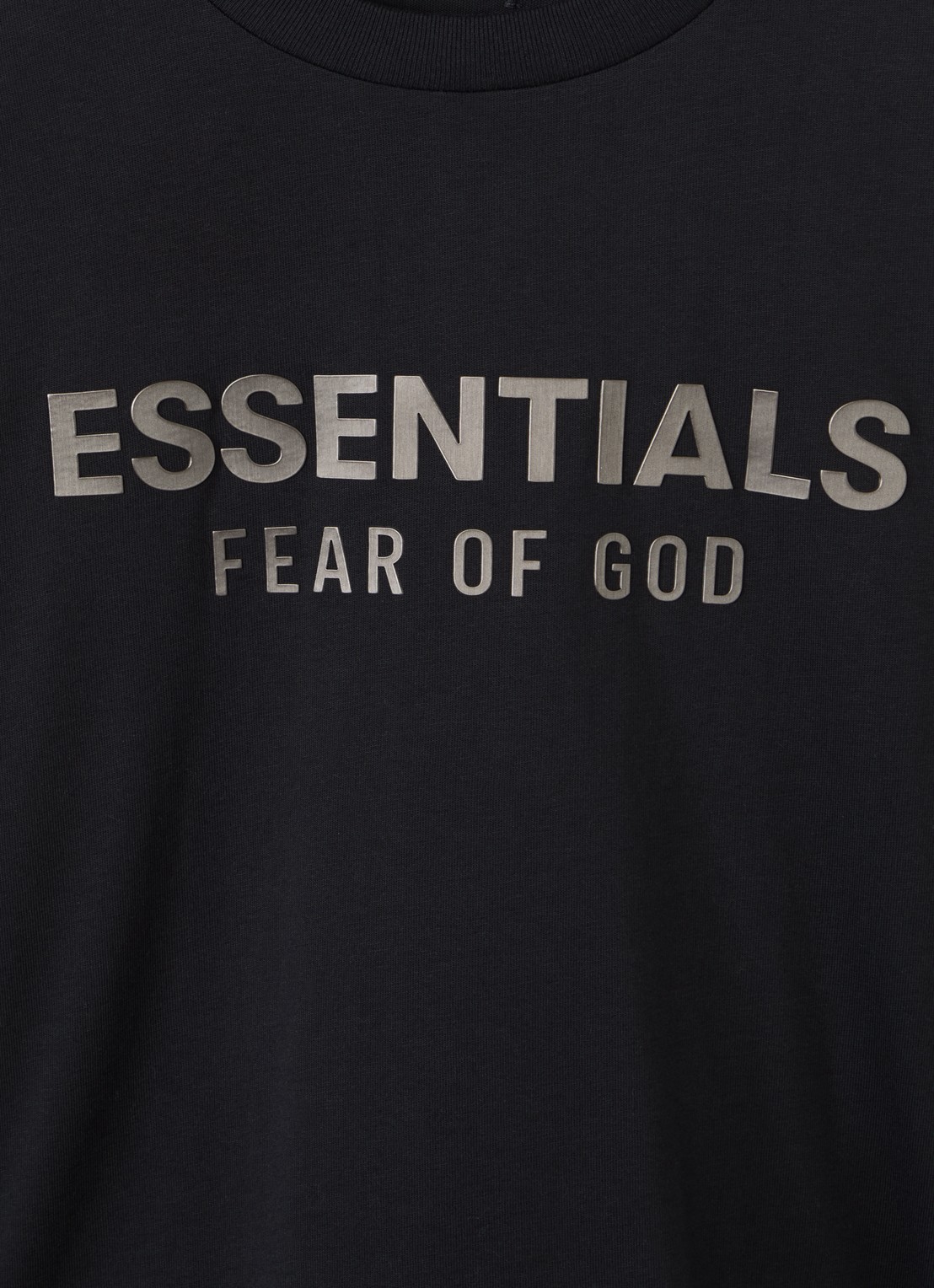 Fear of God Essentials Longsleeve met logoprint - detail 3 zwart