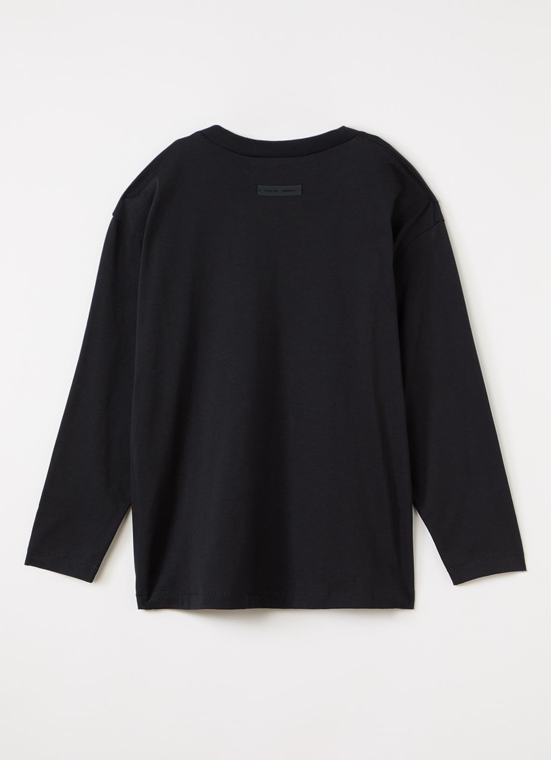 Fear of God Essentials Longsleeve met logoprint - voorkant 2 zwart