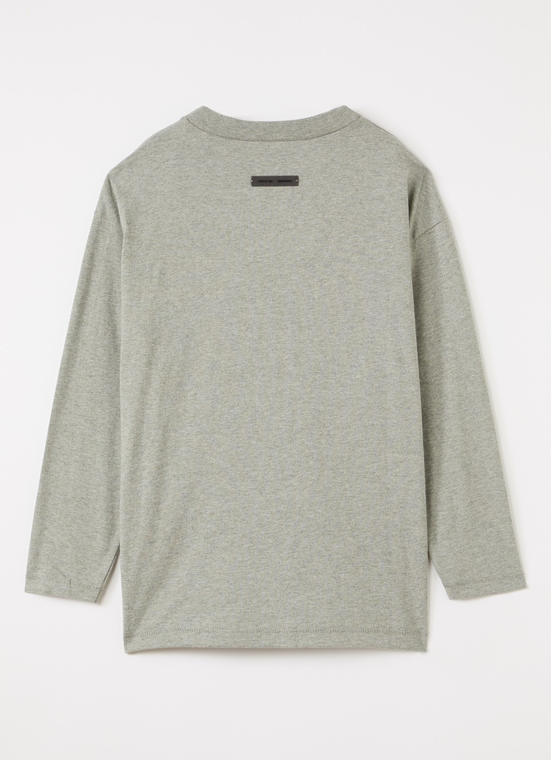 Fear of God Essentials Longsleeve met logoprint - voorkant 3 grijsmele