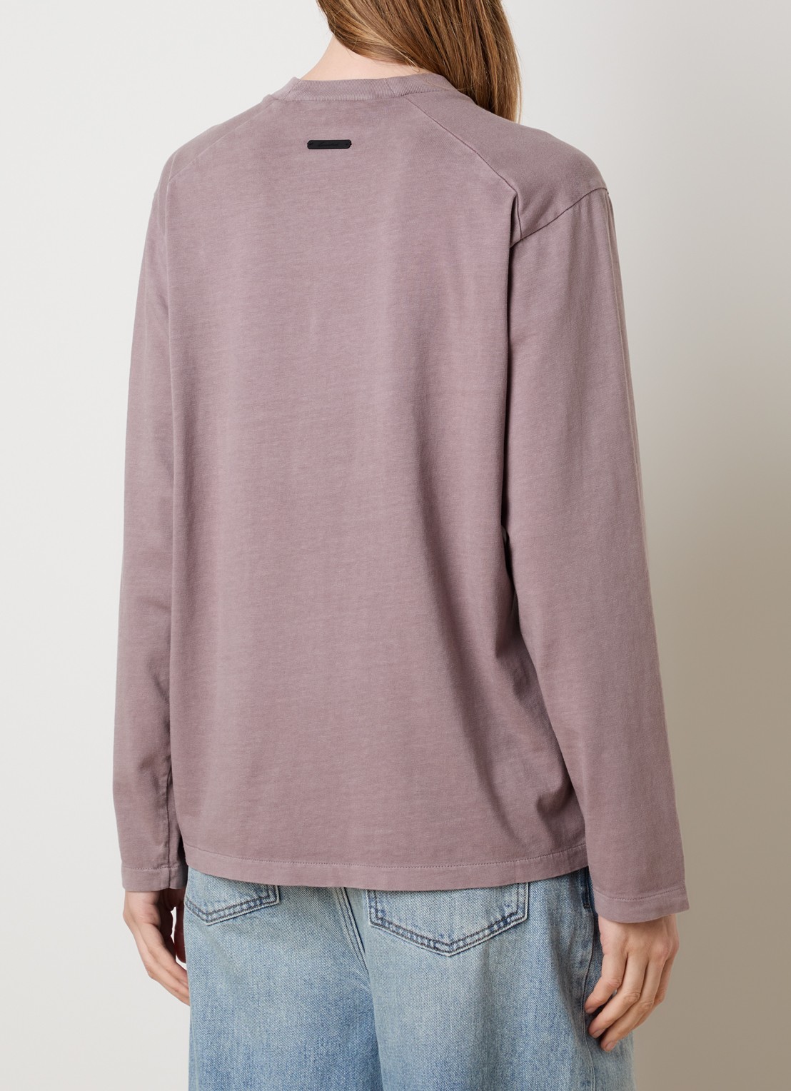Fear of God Essentials Longsleeve met logoprint - achterkant 3 taupe