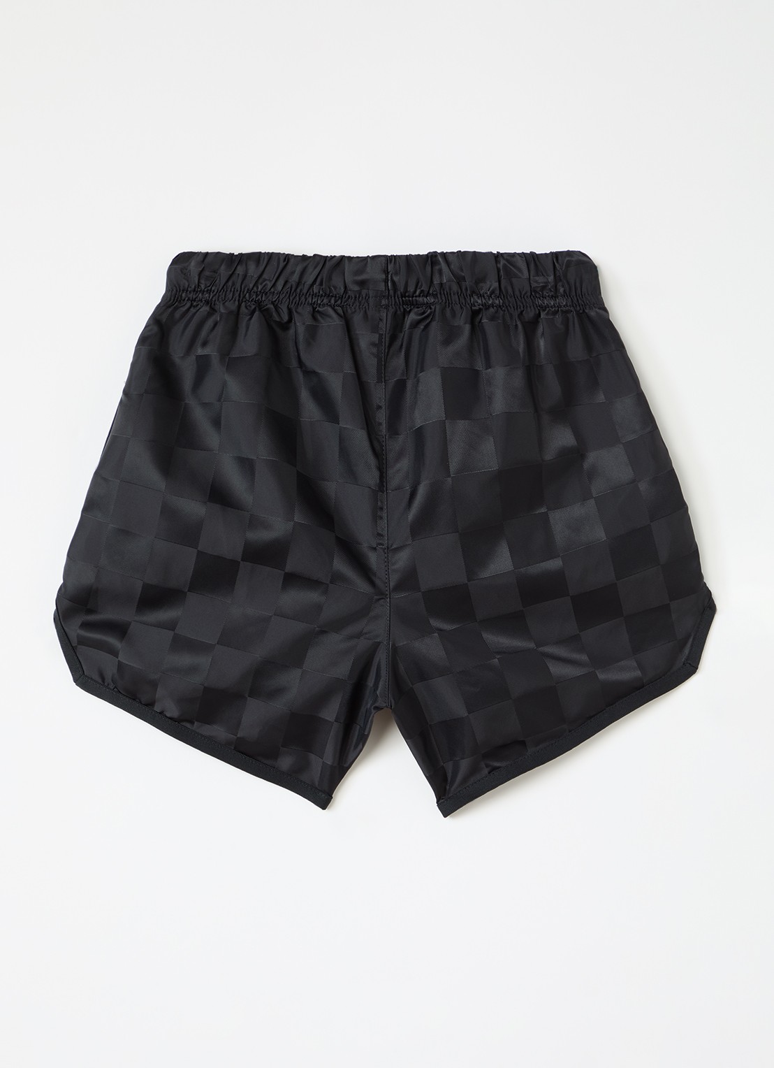 Fear of God Essentials Loose fit korte broek met ruitdessin - voorkant 2 zwart