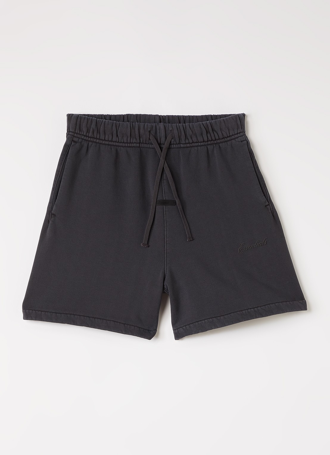 Fear of God Essentials Loose fit korte joggingbroek met logo - voorkant 2 antraciet