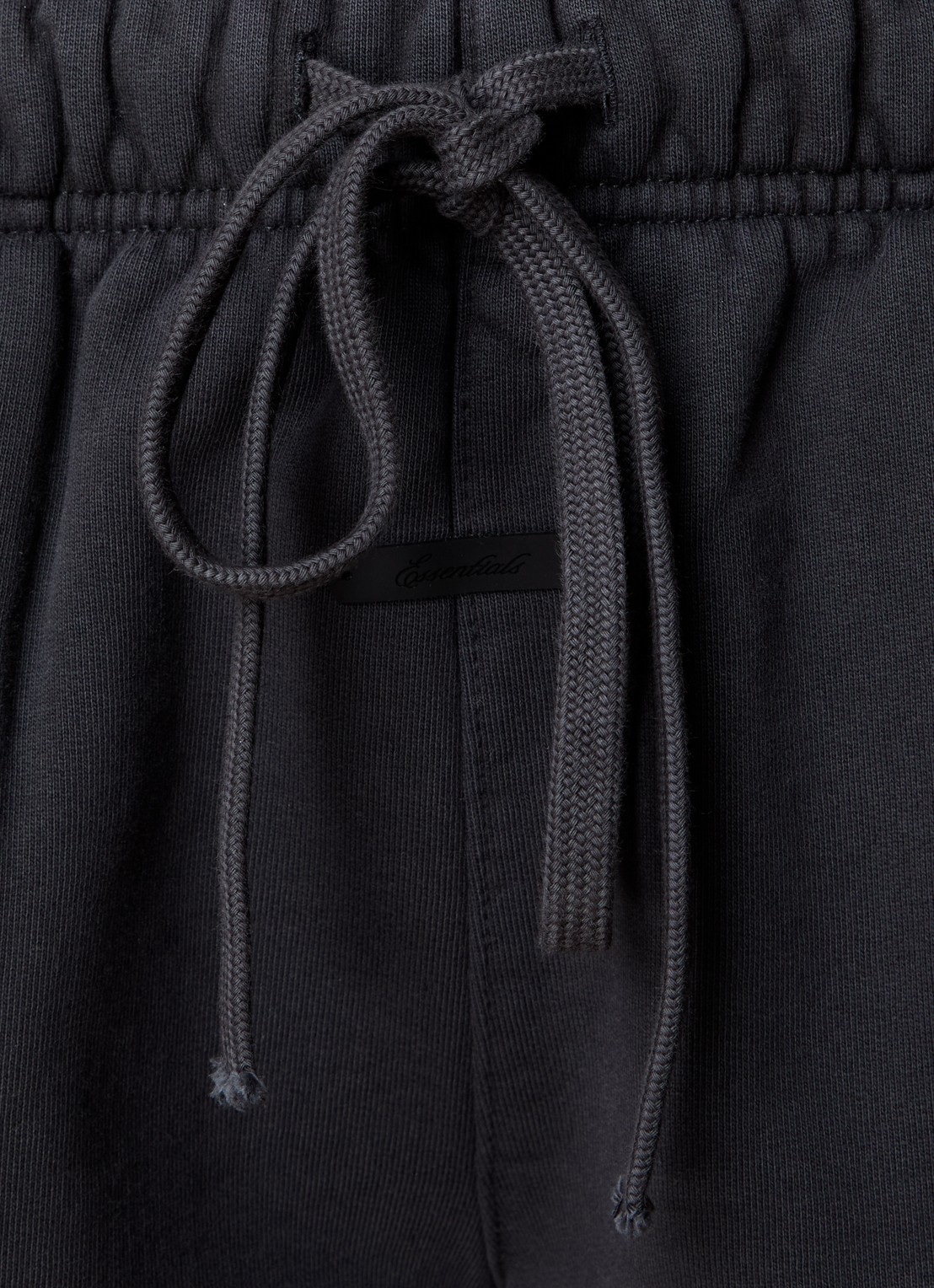 Fear of God Essentials Low waist loose fit korte broek met steekzakken - detail 4 antraciet