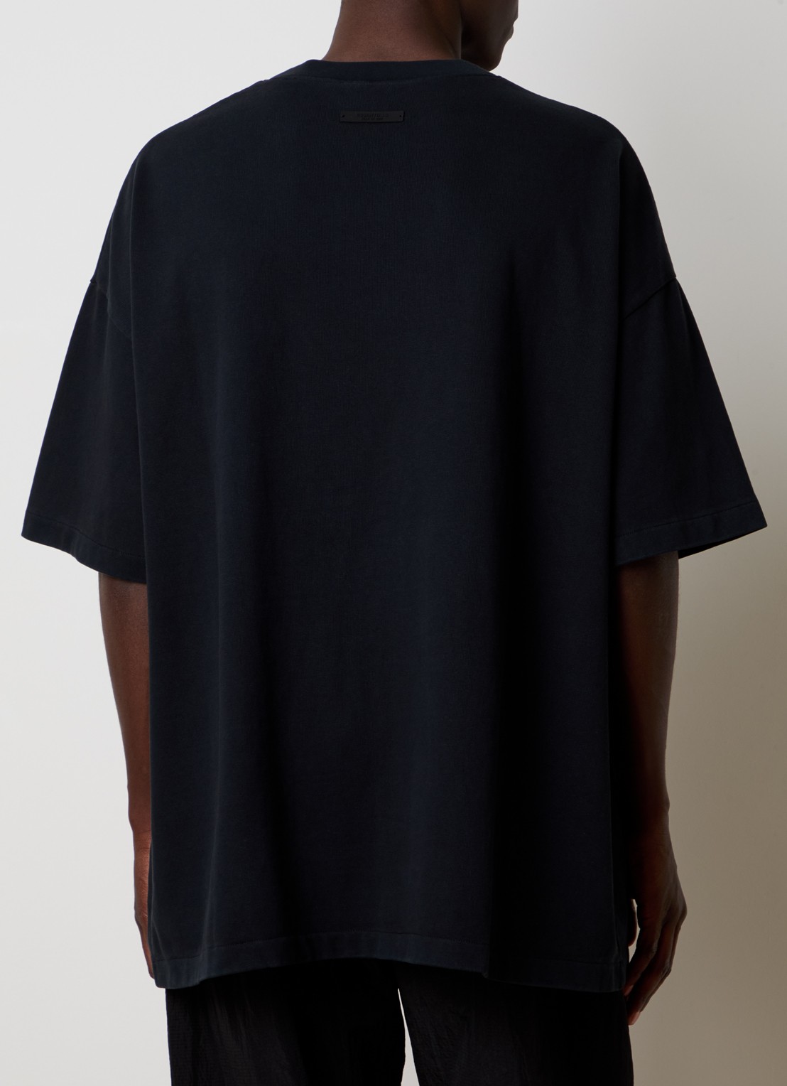 Fear of God Essentials Oversized T-shirt met logoprint - achterkant zwart