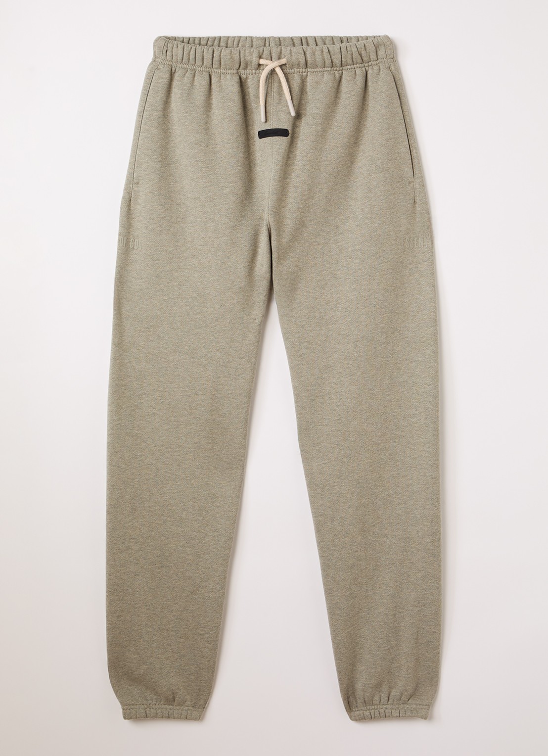 Fear of God Essentials Regular fit joggingbroek met steekzakken - voorkant khaki