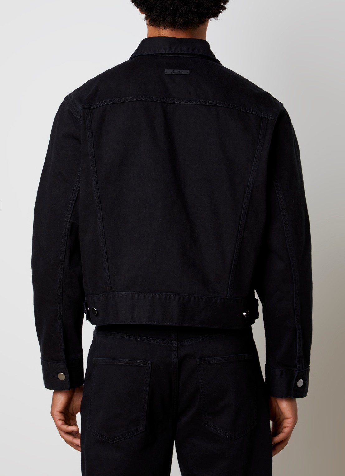 Fear of God Essentials Spijkerjas met borstzakken - achterkant 4 zwart