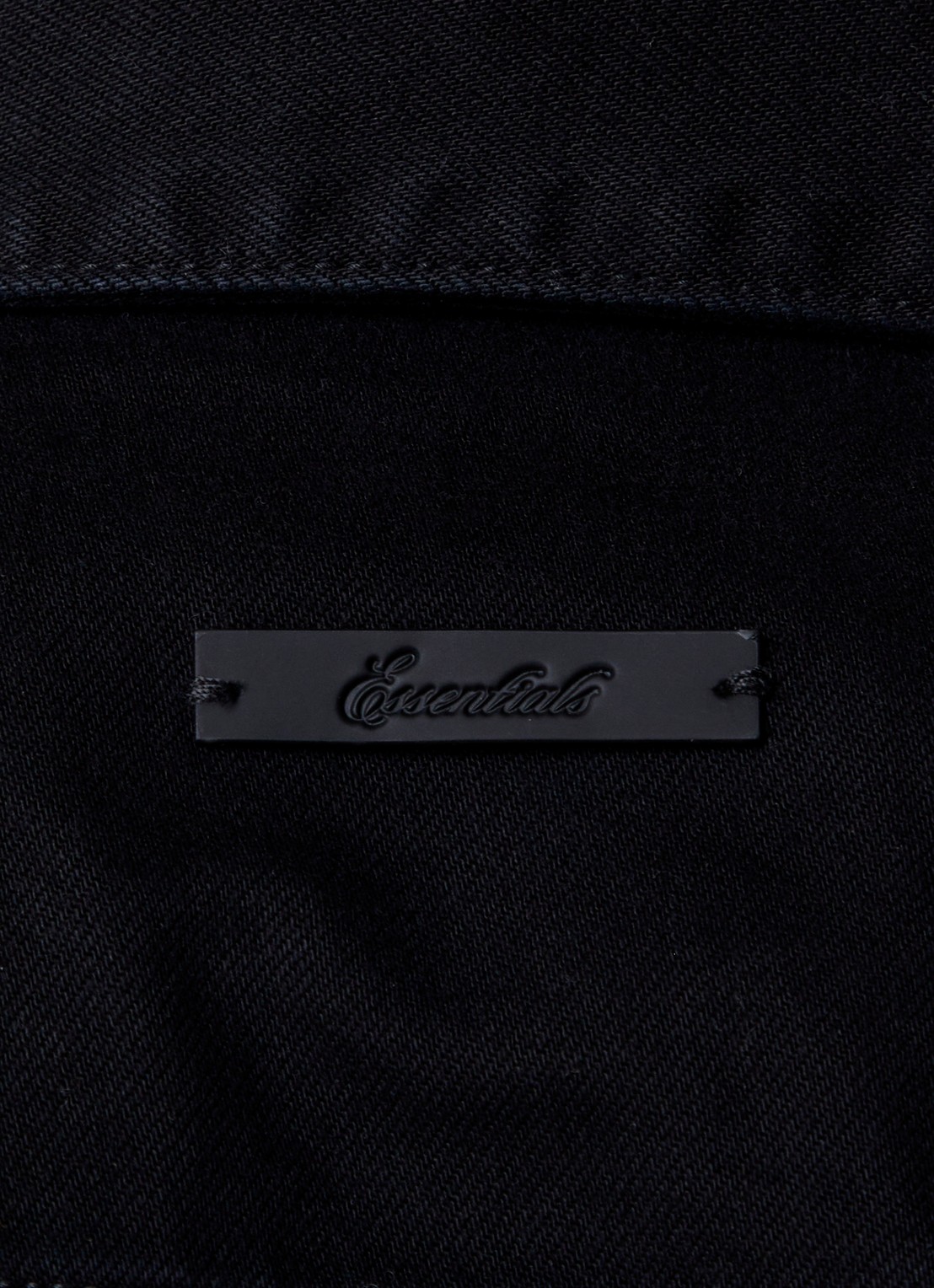 Fear of God Essentials Spijkerjas met borstzakken - detail 2 zwart