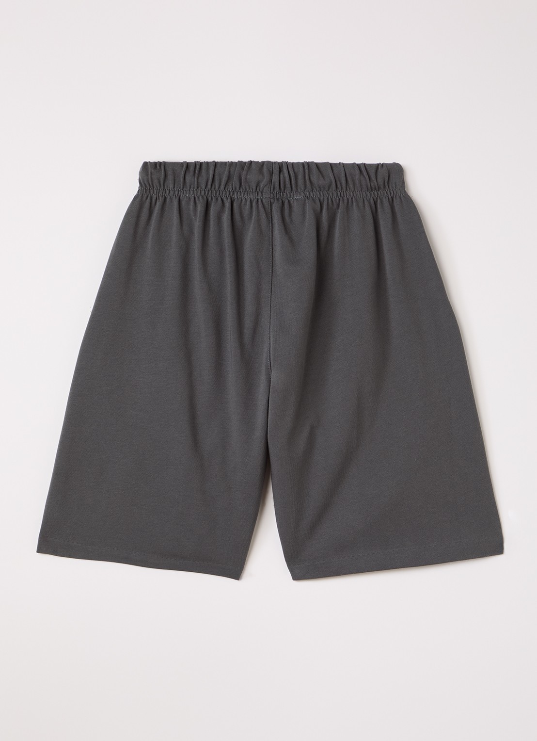 Fear of God Essentials Straight fit korte joggingbroek met logo - voorkant 3 antraciet