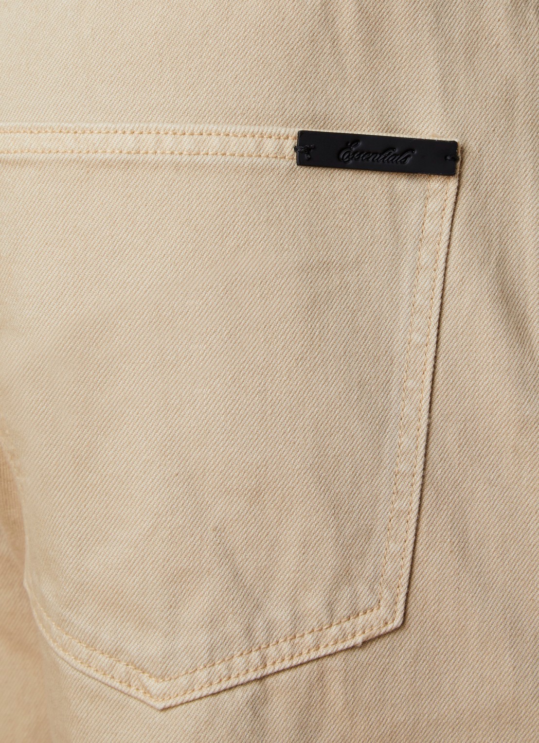 Fear of God Essentials Straight leg jeans met gekleurde wassing - detail 3 beige