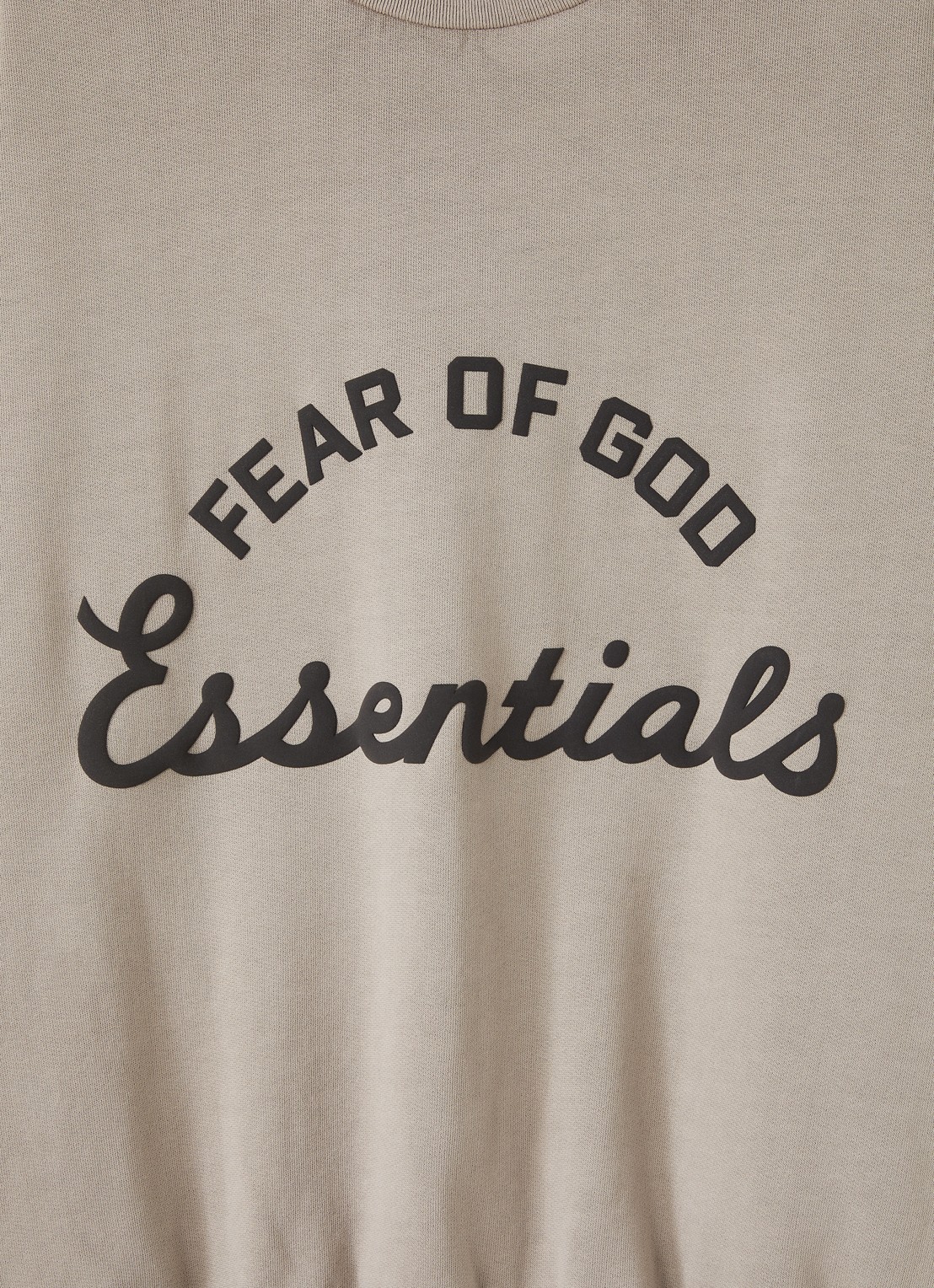 Fear of God Essentials Sweater met 3D logoprint - detail 3 beige