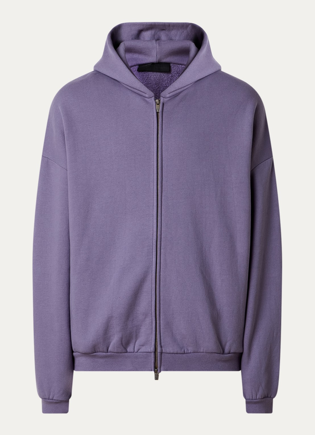Fear of God Essentials Sweatvest met backprint en capuchon - voorkant 5 lavendel
