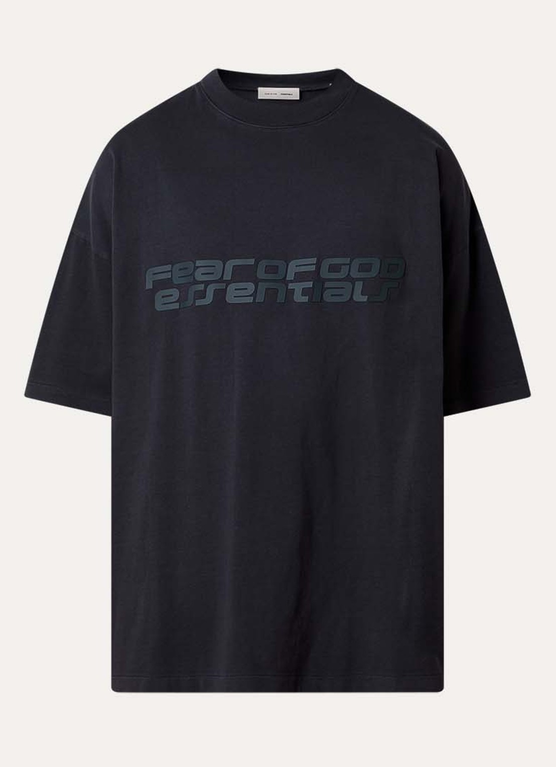 Fear of God Essentials T-shirt met front- en backprint - voorkant 3 antraciet