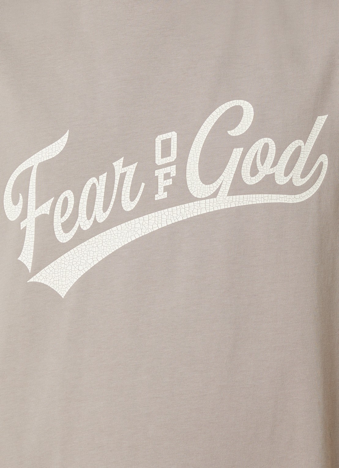 Fear of God Essentials T-shirt met front- en backprint - detail 2 donkerbeige