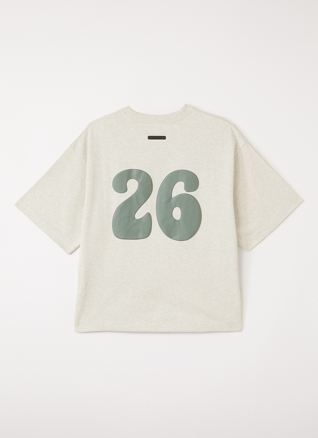 Fear of God Essentials T-shirt met front- en backprint - voorkant 2 vanillegeel