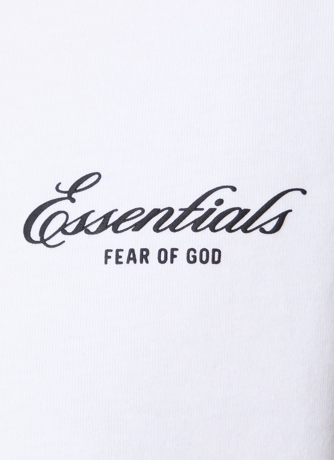 Fear of God Essentials T-shirt met logo en ronde hals - detail 3 wit