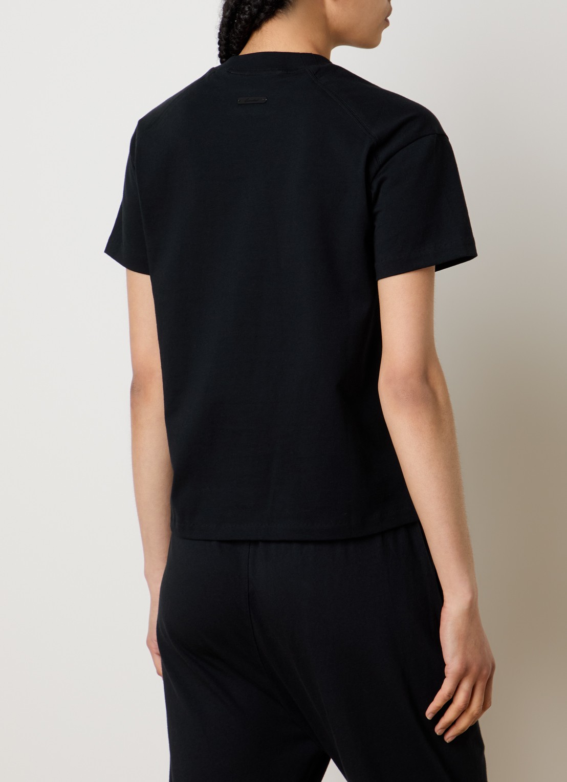 Fear of God Essentials T-shirt met logo en ronde hals - achterkant 5 zwart