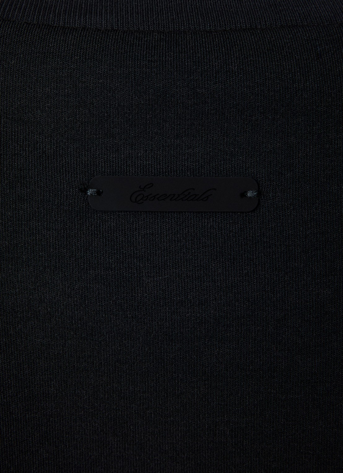 Fear of God Essentials T-shirt met logo en ronde hals - detail 2 zwart